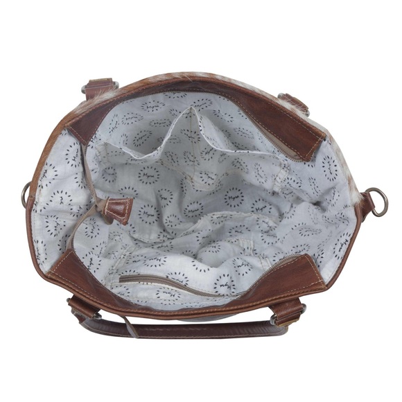 MYRA BAGS AZURE PATTERNED LEATHER & HAIRON BAG - Picture 4 of 6